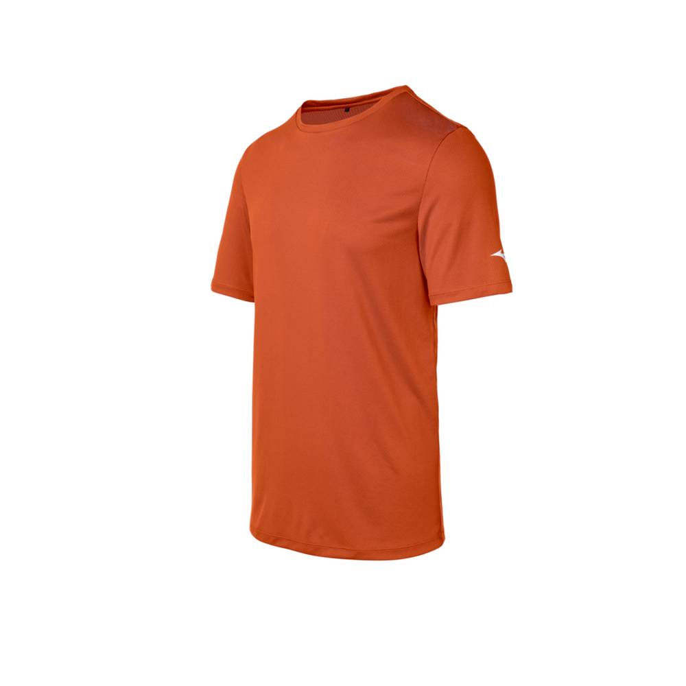 Panske Tričko Mizuno Oranžové Vypredaj RNLZ37856